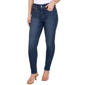 NWT $69 Seven7 Denim Medium Wash Tummy Less High Rise Slim Skinny Jeans